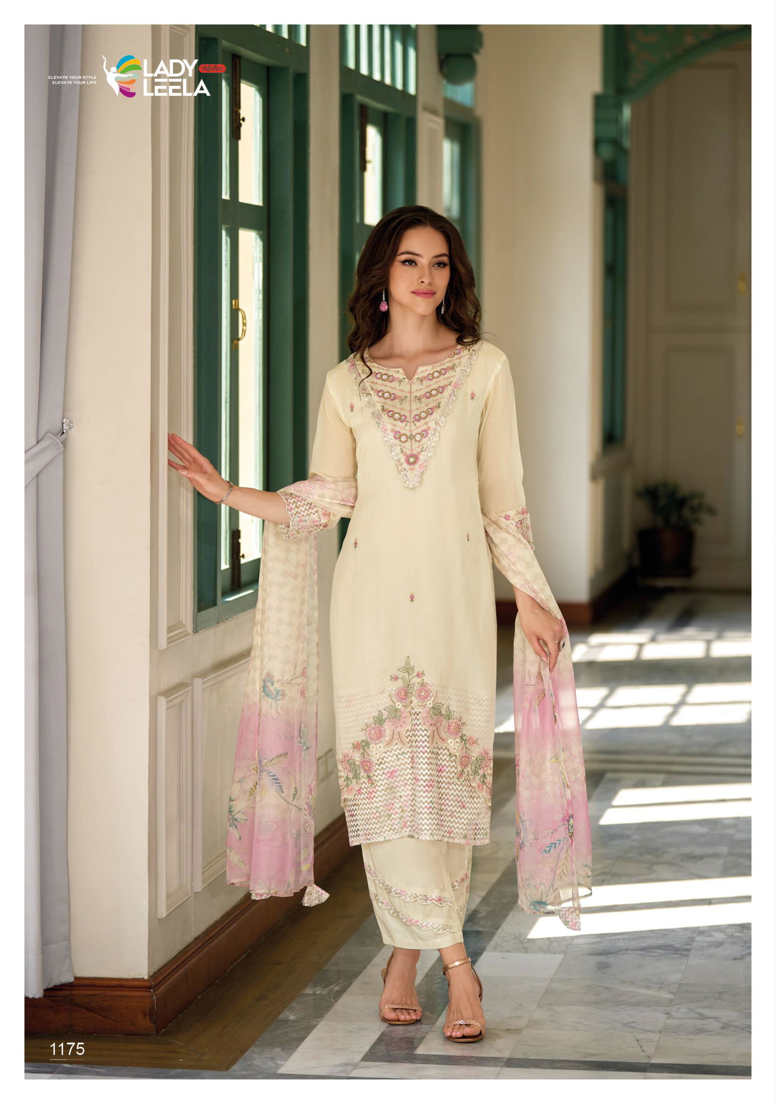 Inaya By Lady Leela Organza Kurti With Pant Dupatta Wholesalers In Delhi
